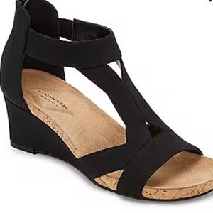 St. John's Bay Womens Tatman Wedge Sandals 7.5W